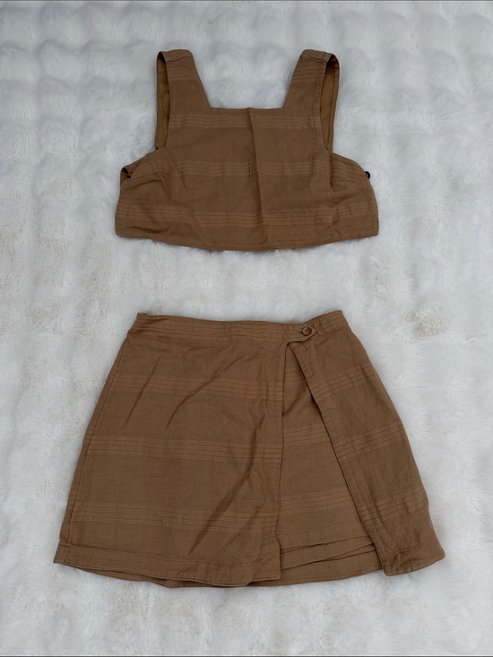 Free People Dresses & Skirts - Free People Brown Two-Piece Skirt Set